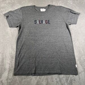 SALVAGE PUBLIC Honolulu T-Shirt Mens XL Heathered Gray Cotton‎ Blend Graphic